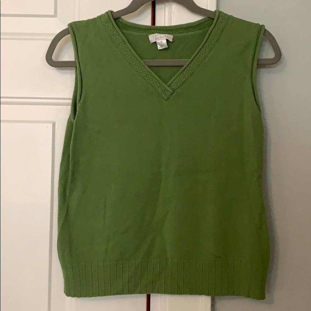 Green Sweater Vest - Medium